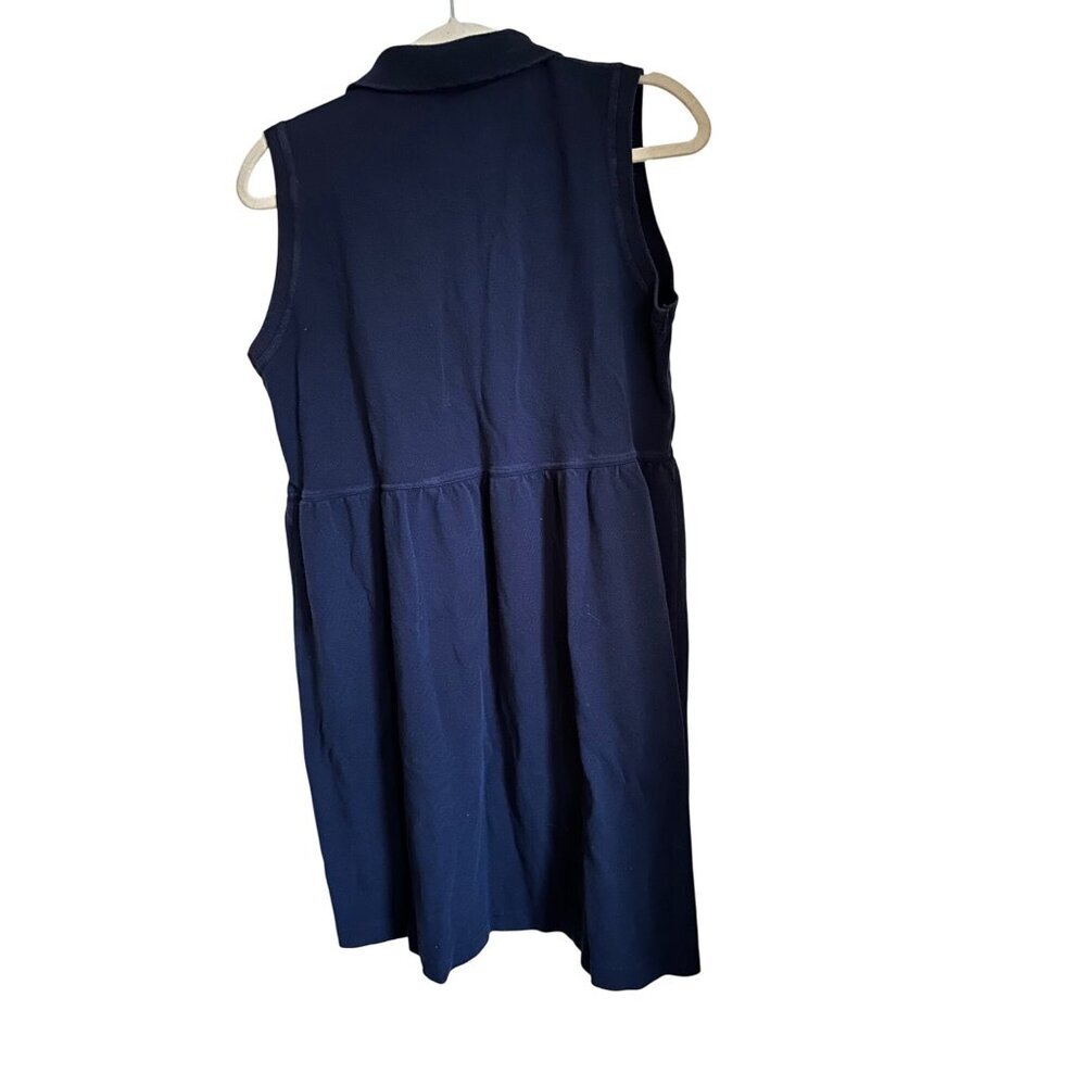 Vtg Disney Store Sleeveless Navy Polo Dress with Mickey & Friends Embroidery - Picture 5 of 8